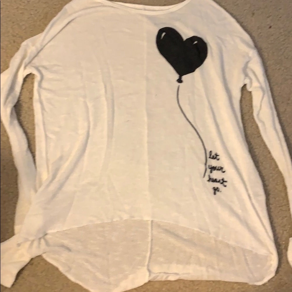 White long sleeve sweater